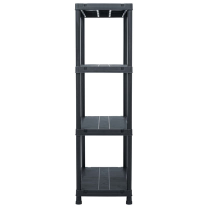 Scaffale Nero 200 kg 80x40x138 cm in Plastica - homemem39