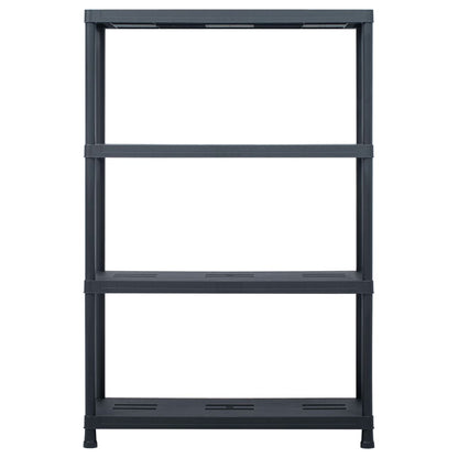 Scaffale Nero 220 kg 90x40x138 cm in Plastica - homemem39