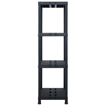 Scaffale Nero 220 kg 90x40x138 cm in Plastica - homemem39