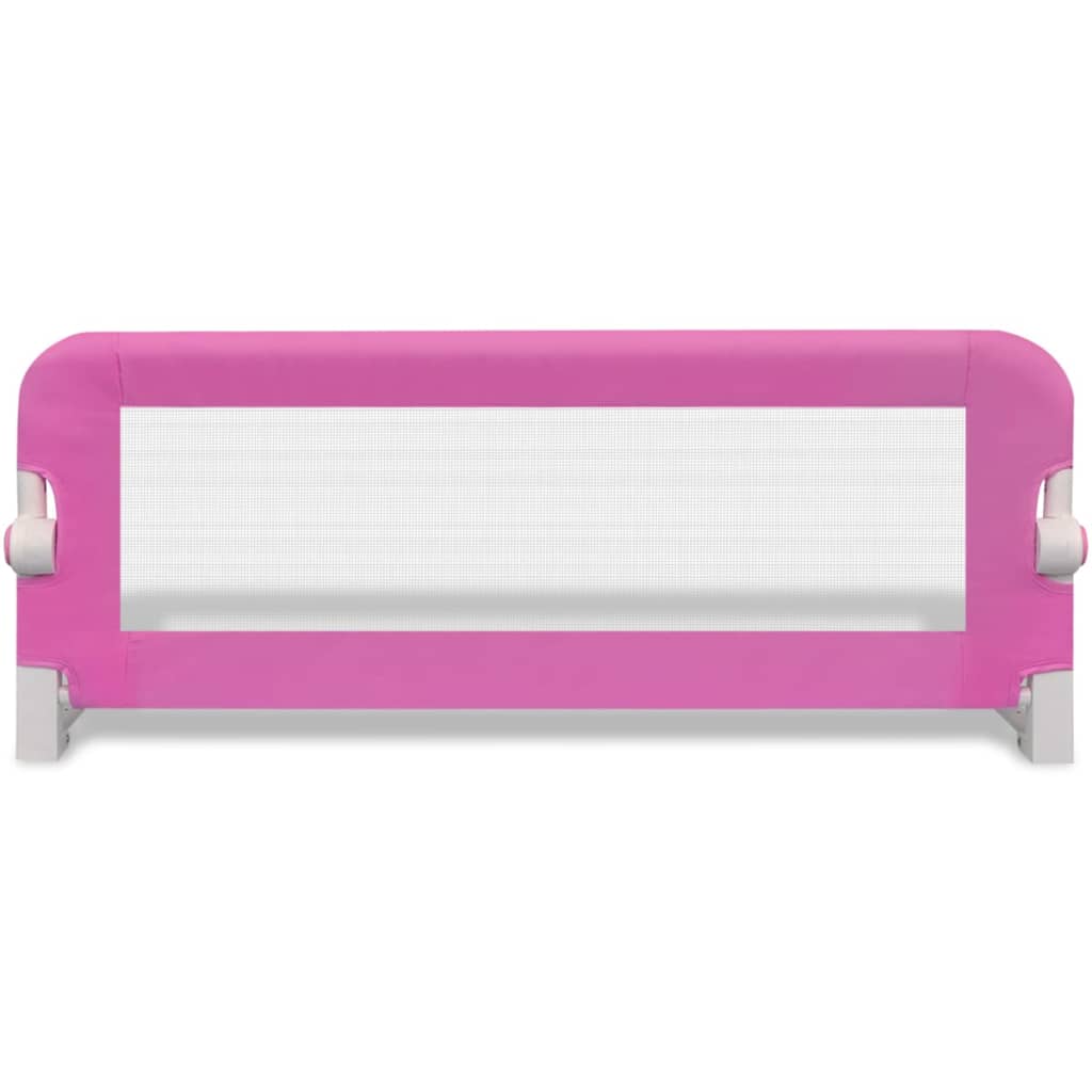 Sponde Letto per la Sicurezza dei Bambini 2 pz Rosa 102x42 cm - homemem39