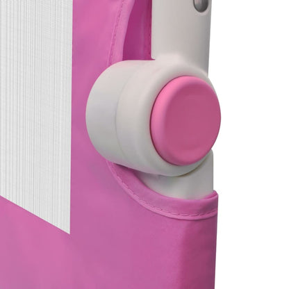 Sponde Letto per la Sicurezza dei Bambini 2 pz Rosa 102x42 cm - homemem39