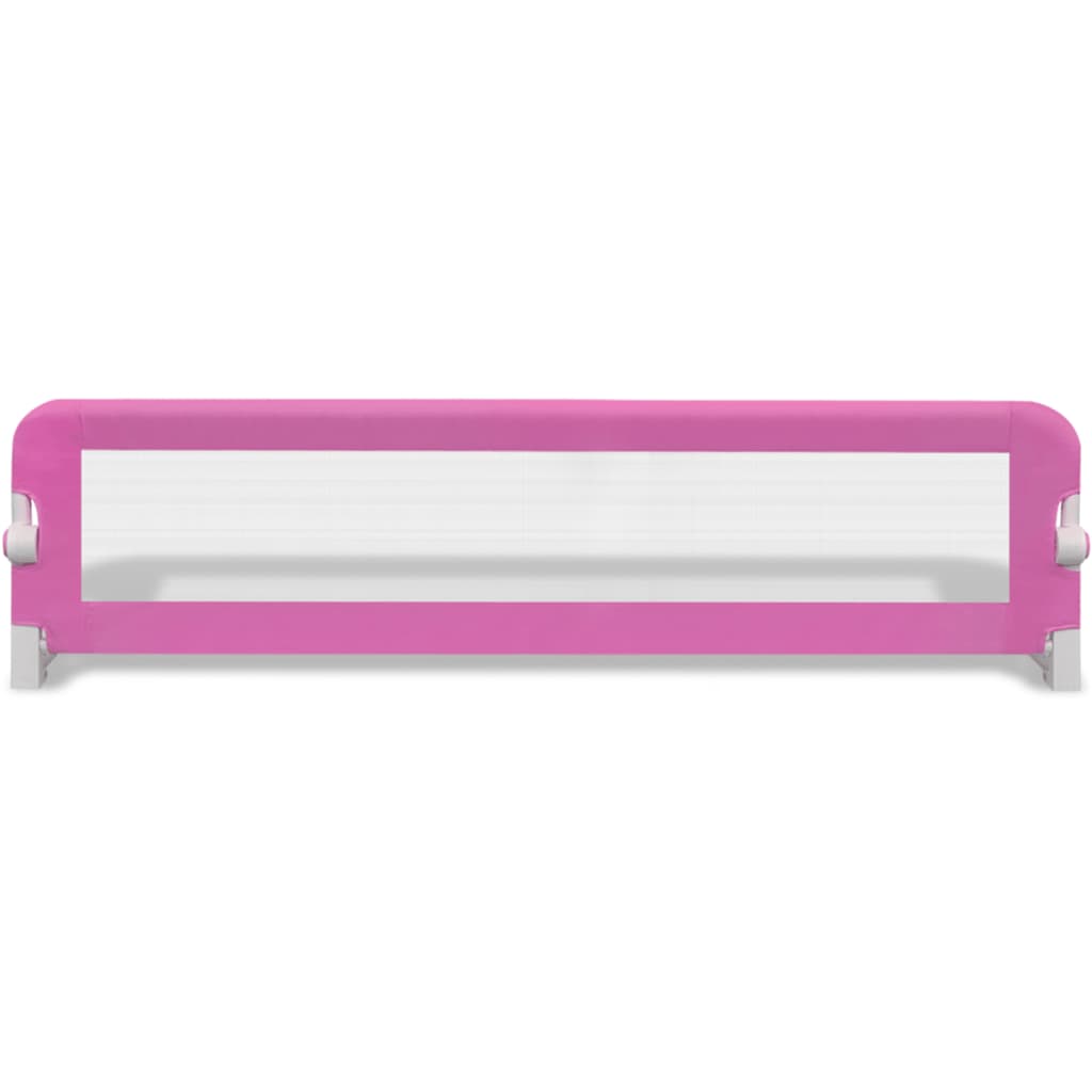 Sponde Letto per la Sicurezza dei Bambini 2 pz Rosa 150x42 cm - homemem39