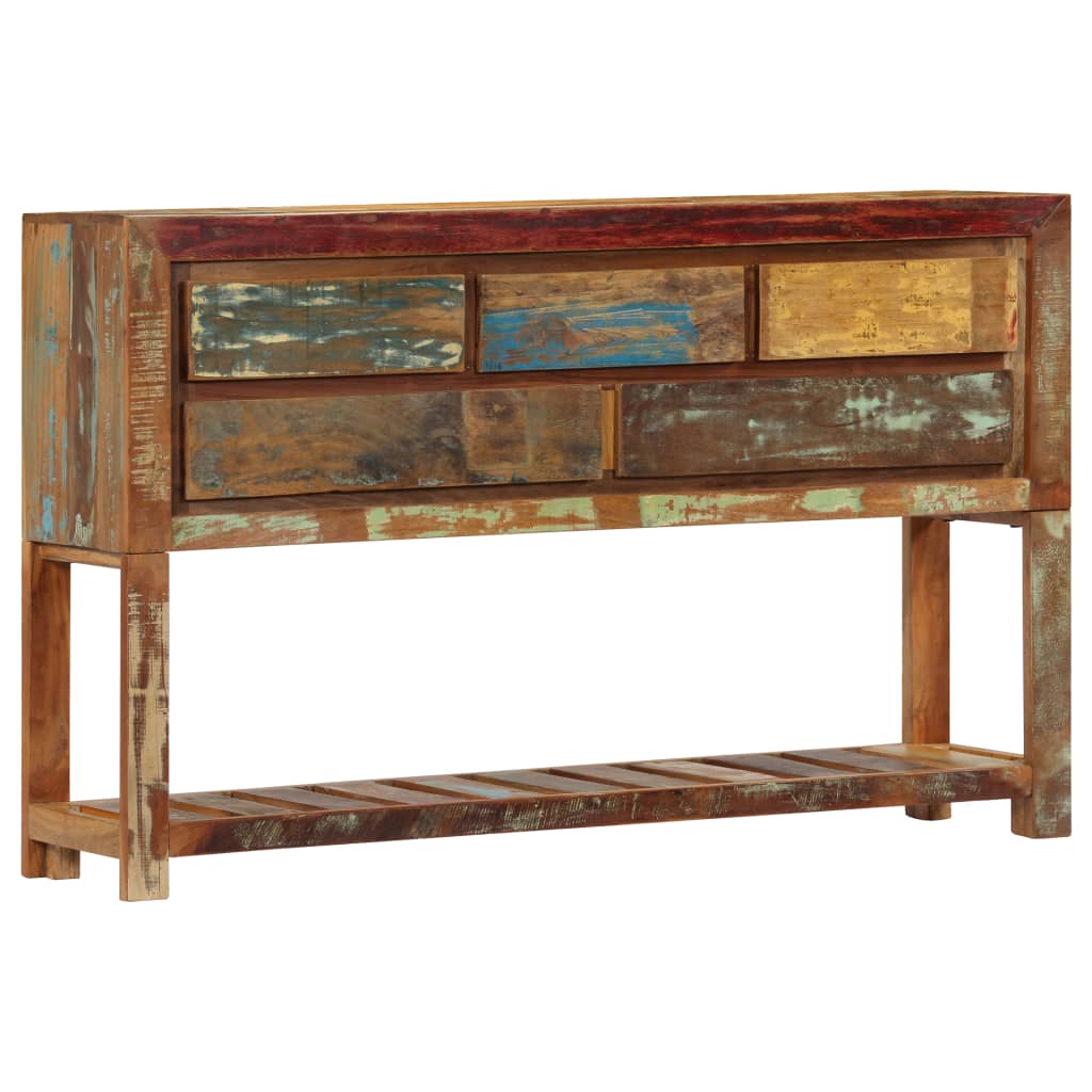 Credenza 120x30x75 cm Legno Massello di Recupero - homemem39