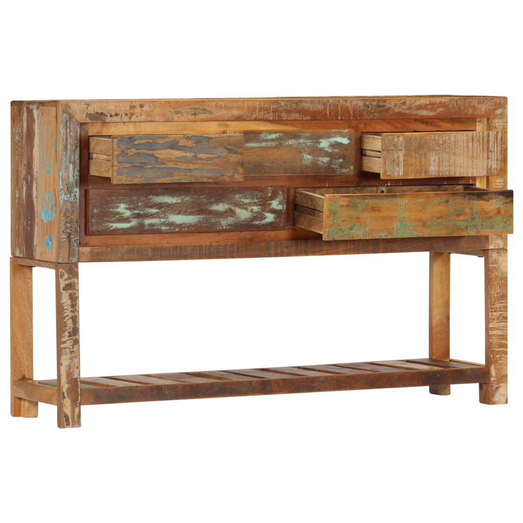 Credenza 120x30x75 cm Legno Massello di Recupero - homemem39