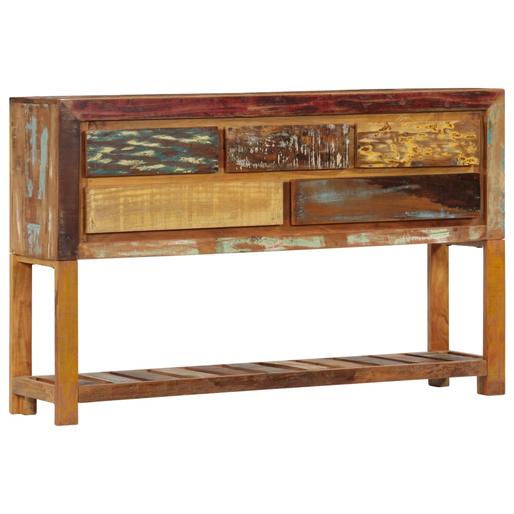 Credenza 120x30x75 cm Legno Massello di Recupero - homemem39