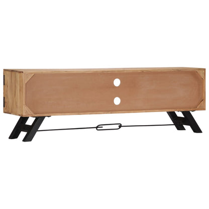 Mobile Porta TV 140x30x45 cm in Legno Massello di Acacia - homemem39