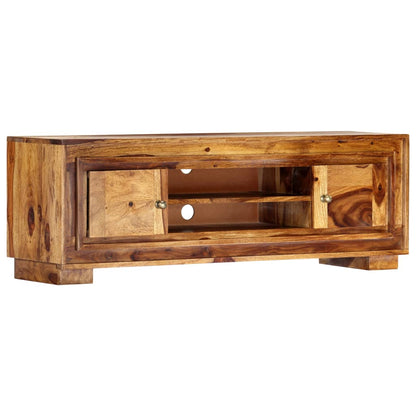 Mobile Porta TV 118x30x40 cm in Legno Massello di Sheesham - homemem39