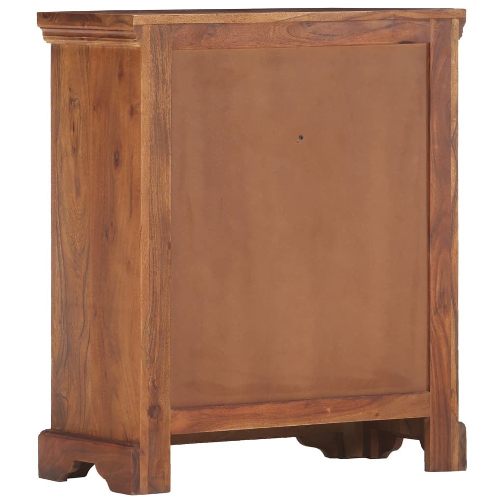 Credenza 63x30x75 cm in Legno Massello di Acacia - homemem39