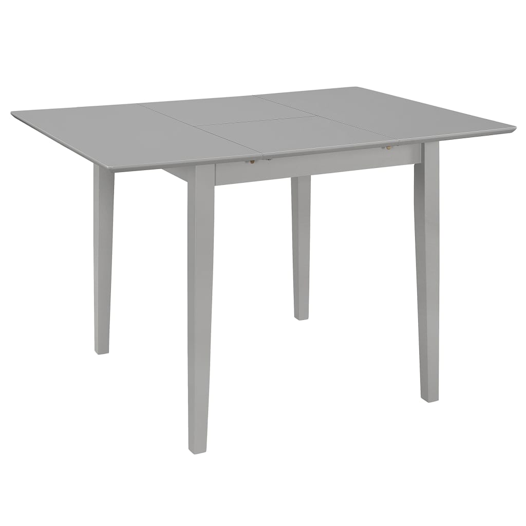 Tavolo da Pranzo Estensibile Grigio (80-120)x80x74 cm in MDF - homemem39