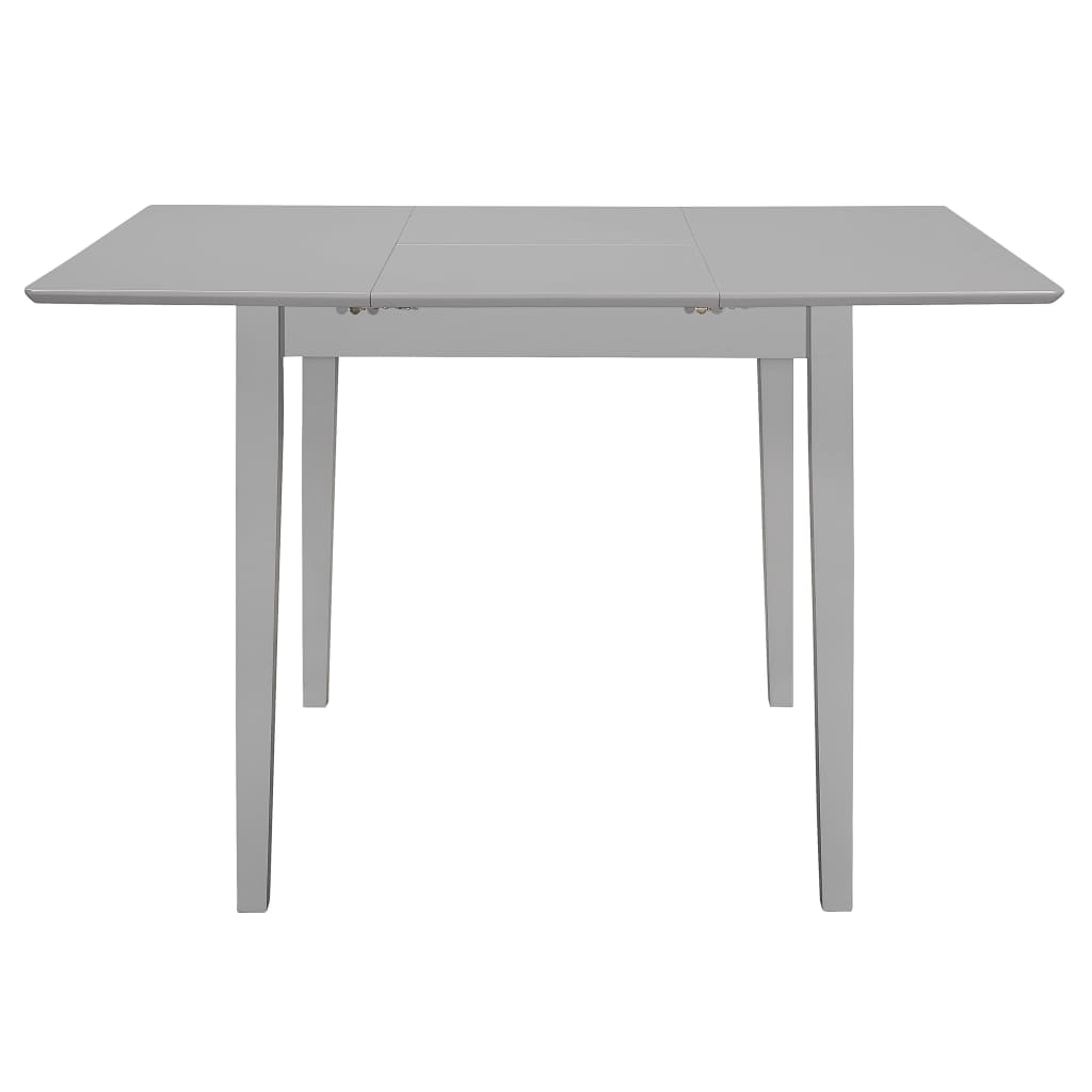 Tavolo da Pranzo Estensibile Grigio (80-120)x80x74 cm in MDF - homemem39