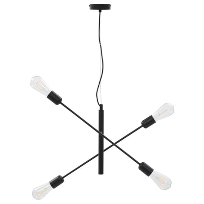 Lampada da Soffitto con Lampadine 2 W Nero E27 - homemem39