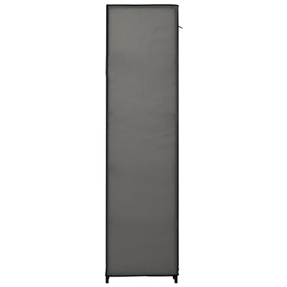 Armadio Pieghevole Grigio 110x45x175 cm in Tessuto - homemem39