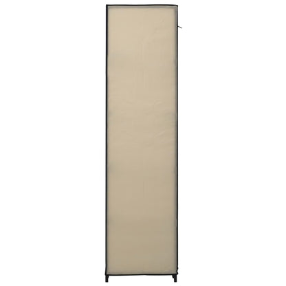 Armadio con Scomparti e Aste Crema 150x45x176 cm in Tessuto - homemem39