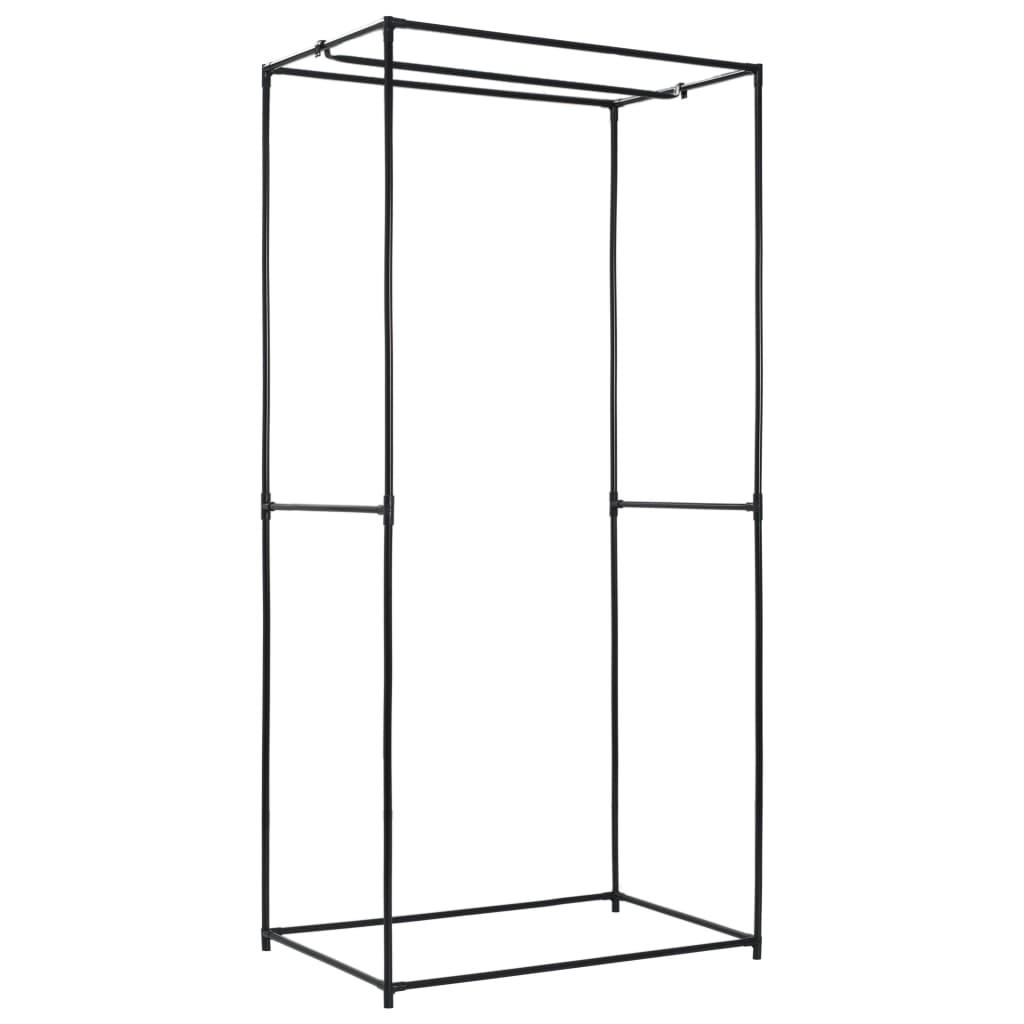 Armadio 2 pz Nero 75x50x160 cm - homemem39