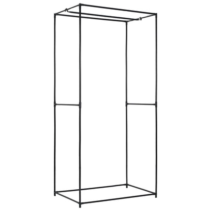 Armadio 2 pz Nero 75x50x160 cm - homemem39