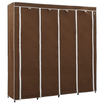 Guardaroba con 4 Scomparti Marrone 175x45x170 cm - homemem39