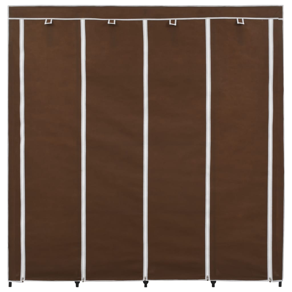 Guardaroba con 4 Scomparti Marrone 175x45x170 cm - homemem39