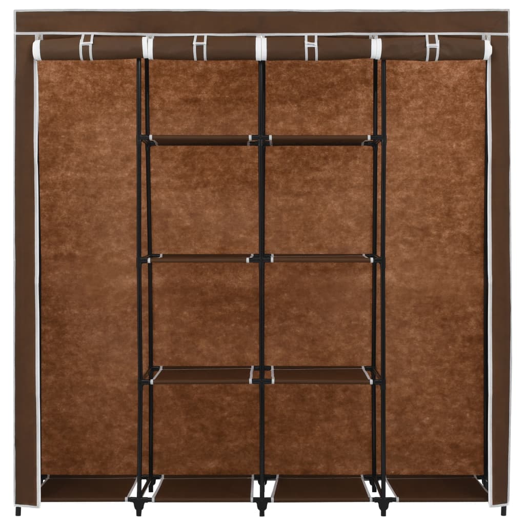 Guardaroba con 4 Scomparti Marrone 175x45x170 cm - homemem39