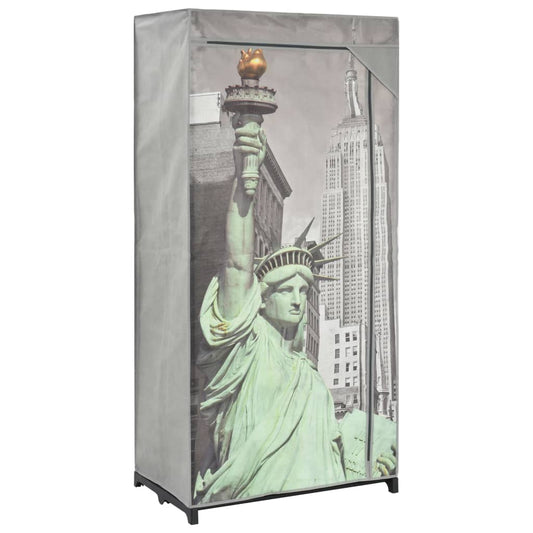 Armadio New York 75x45x160 cm in Tessuto - homemem39