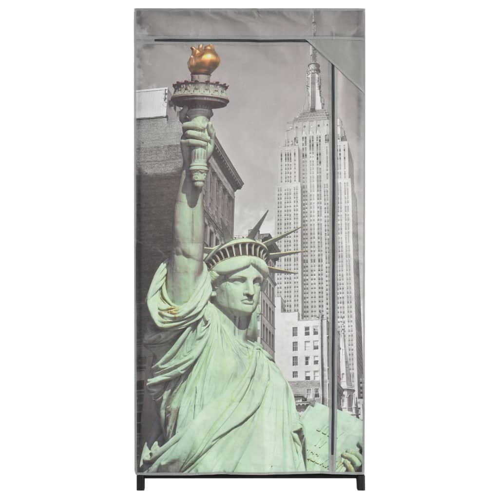 Armadio New York 75x45x160 cm in Tessuto - homemem39