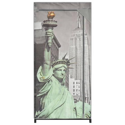 Armadio New York 75x45x160 cm in Tessuto - homemem39