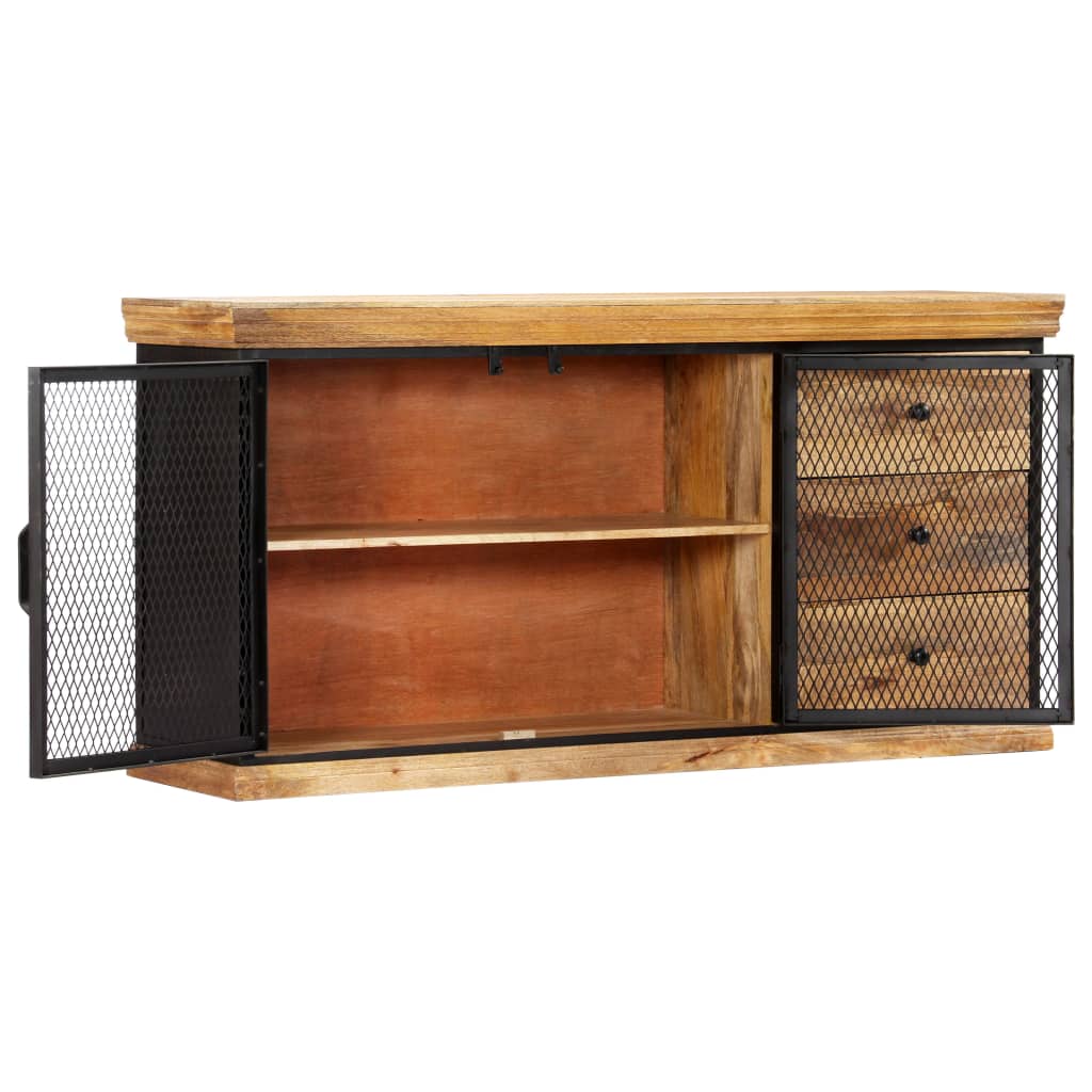 Credenza 150x40x75 cm in Legno Massello di Mango - homemem39