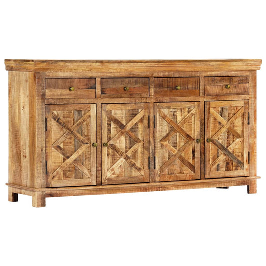 Credenza con 4 Cassetti 160x40x85 cm Legno Massello di Mango - homemem39