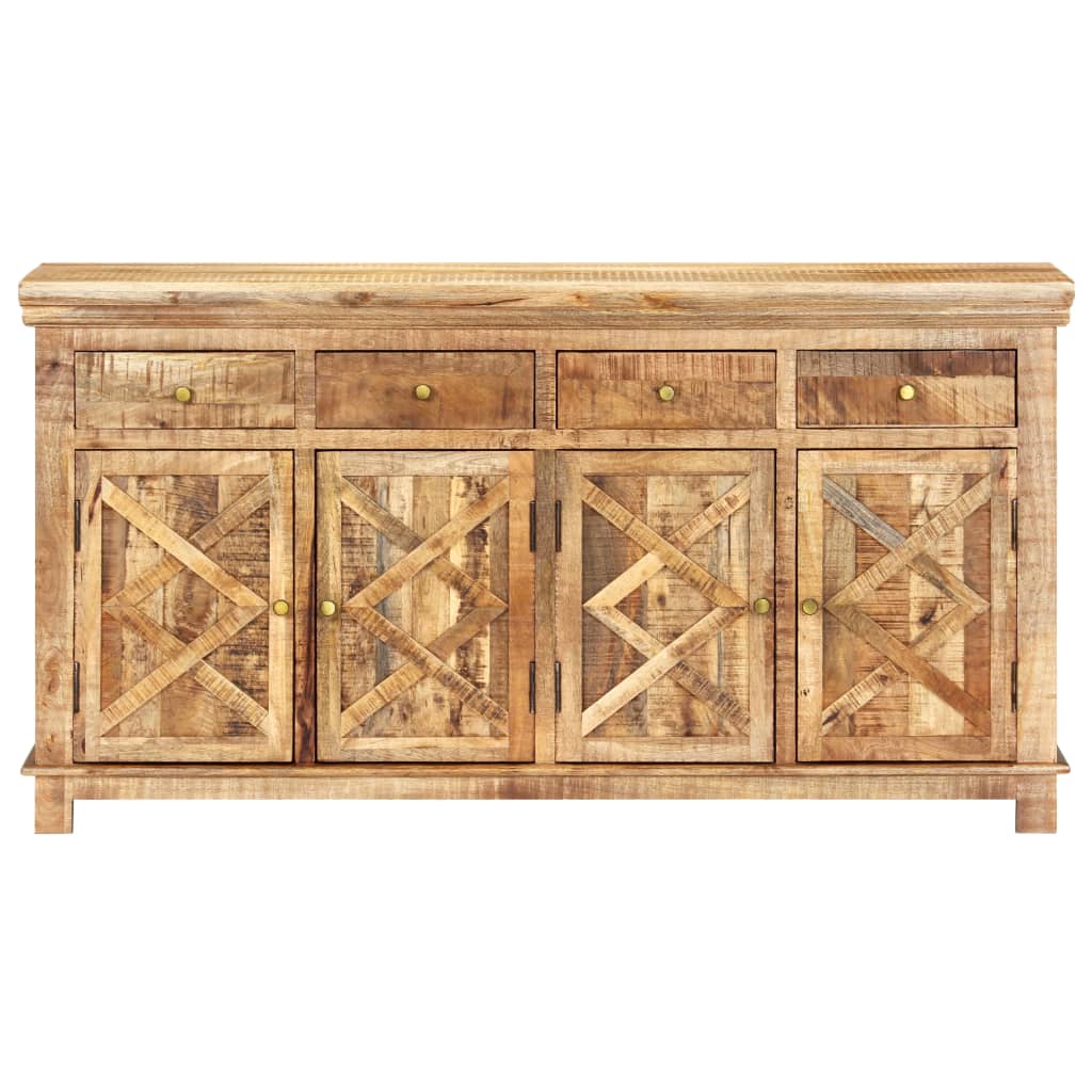 Credenza con 4 Cassetti 160x40x85 cm Legno Massello di Mango - homemem39