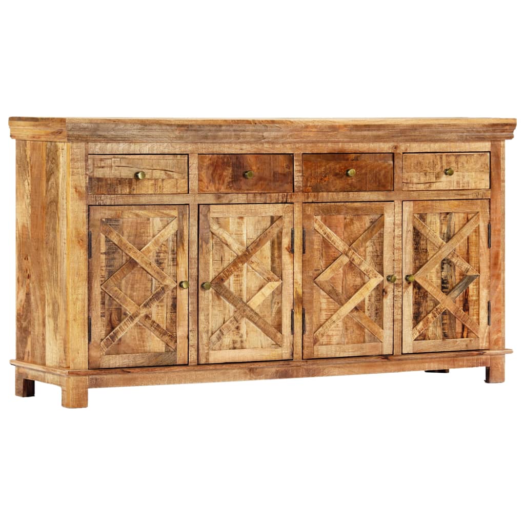 Credenza con 4 Cassetti 160x40x85 cm Legno Massello di Mango - homemem39