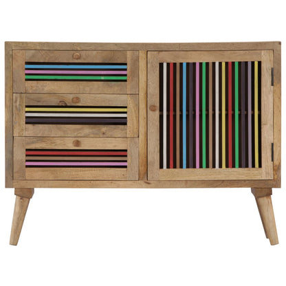 Credenza 100x30x75 cm in Legno Massello di Mango - homemem39