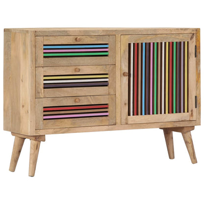 Credenza 100x30x75 cm in Legno Massello di Mango - homemem39