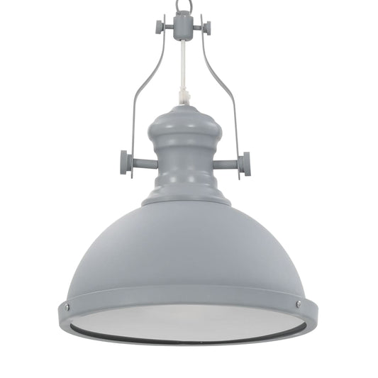 Lampadario Grigio Rotondo E27 - homemem39