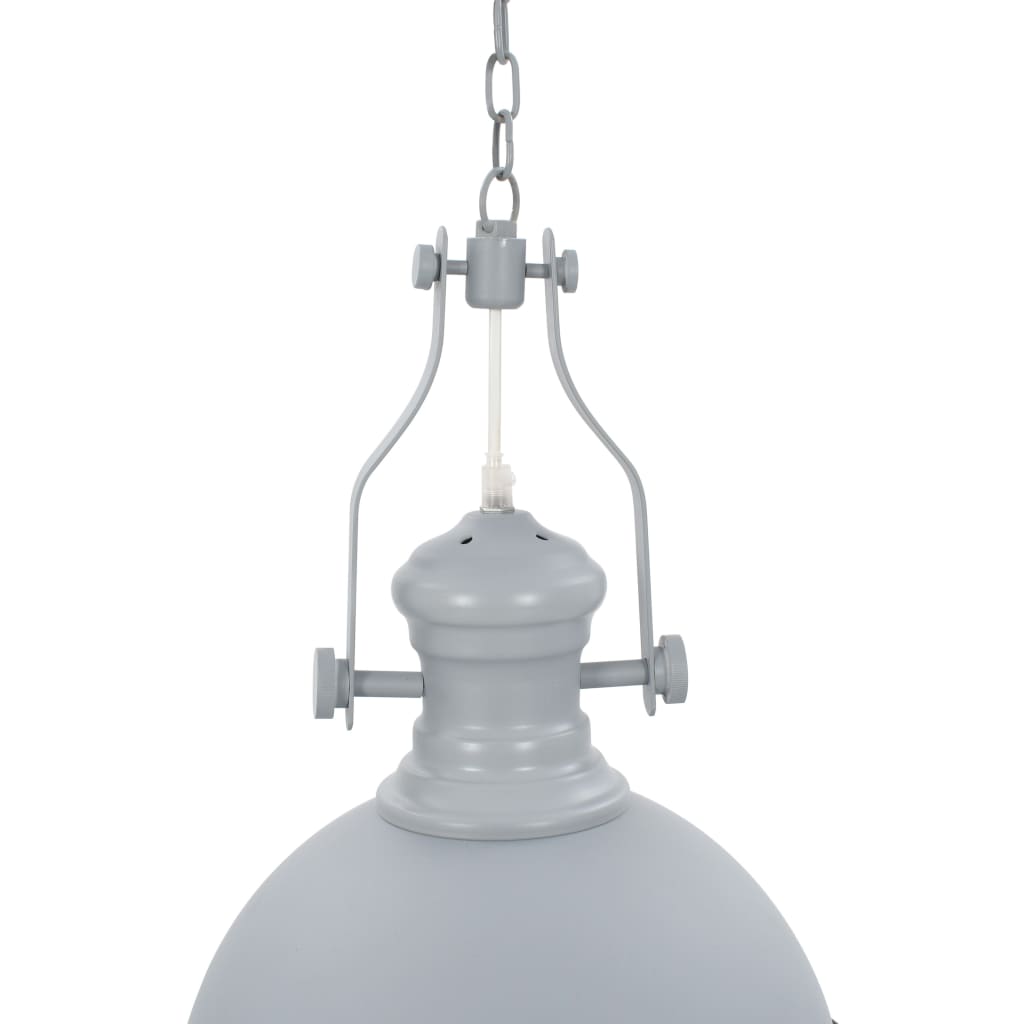 Lampadario Grigio Rotondo E27 - homemem39