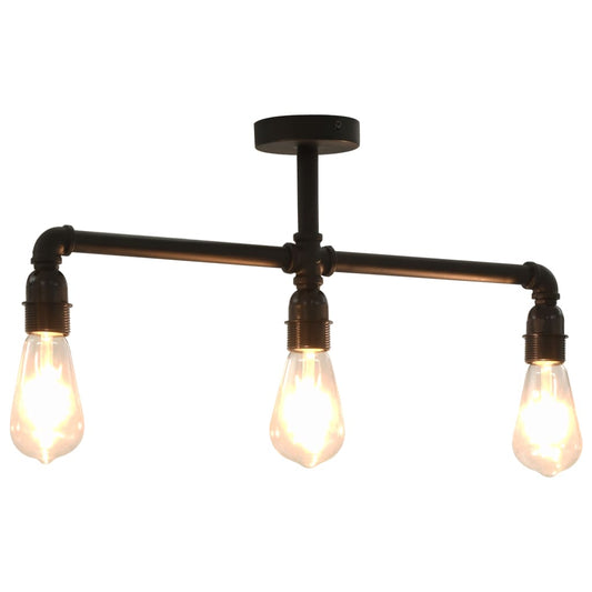 Lampadario Nero per 3 Lampadine E27 - homemem39