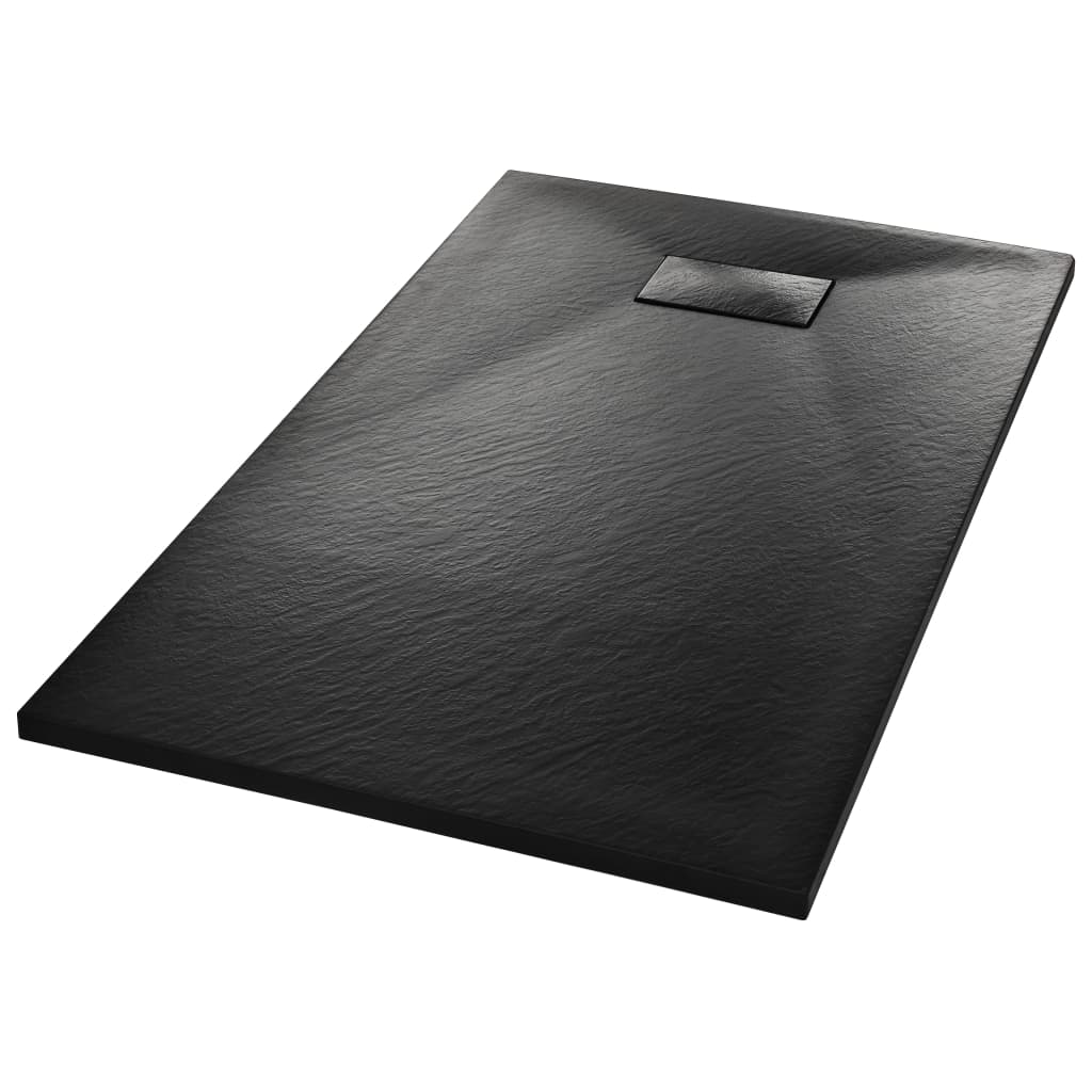 Piatto Doccia in SMC Nero 120x70 cm - homemem39