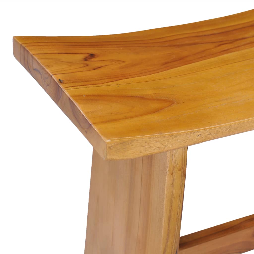 Sgabello in Legno Massello di Teak - homemem39