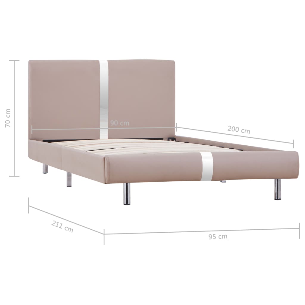 Giroletto Cappuccino in Similpelle 90x200 cm - homemem39