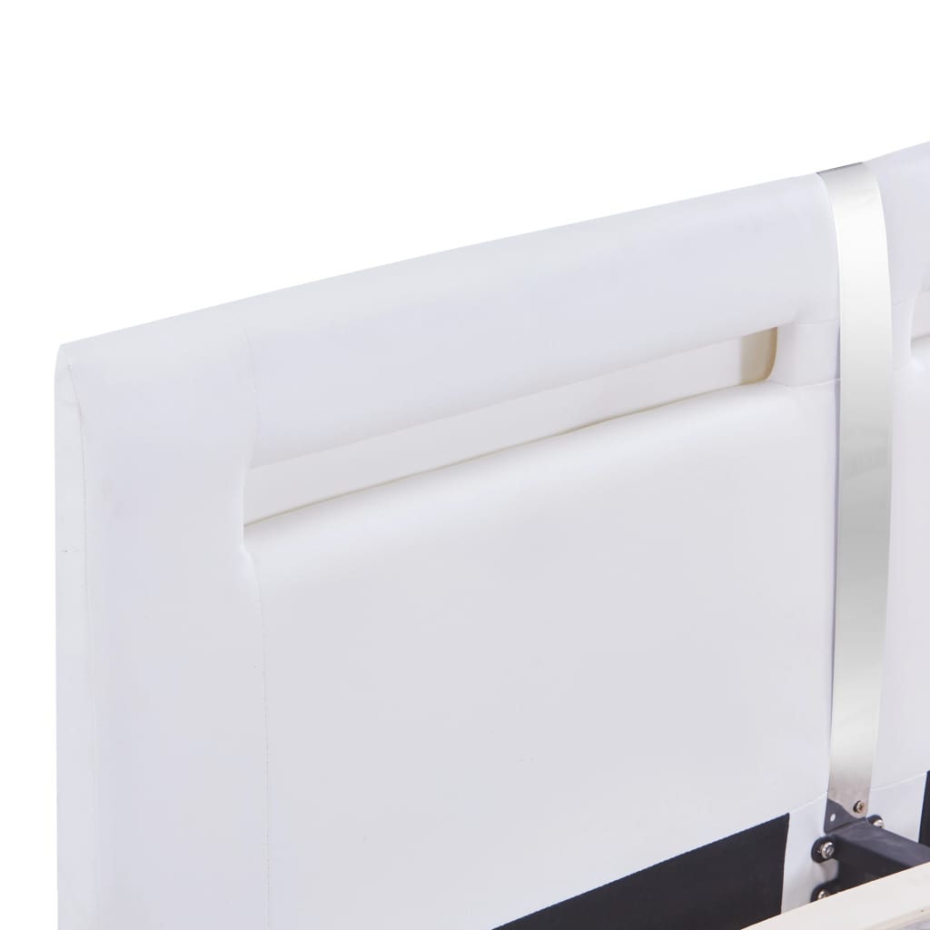 Giroletto con LED Bianco in Similpelle 180x200 cm - homemem39