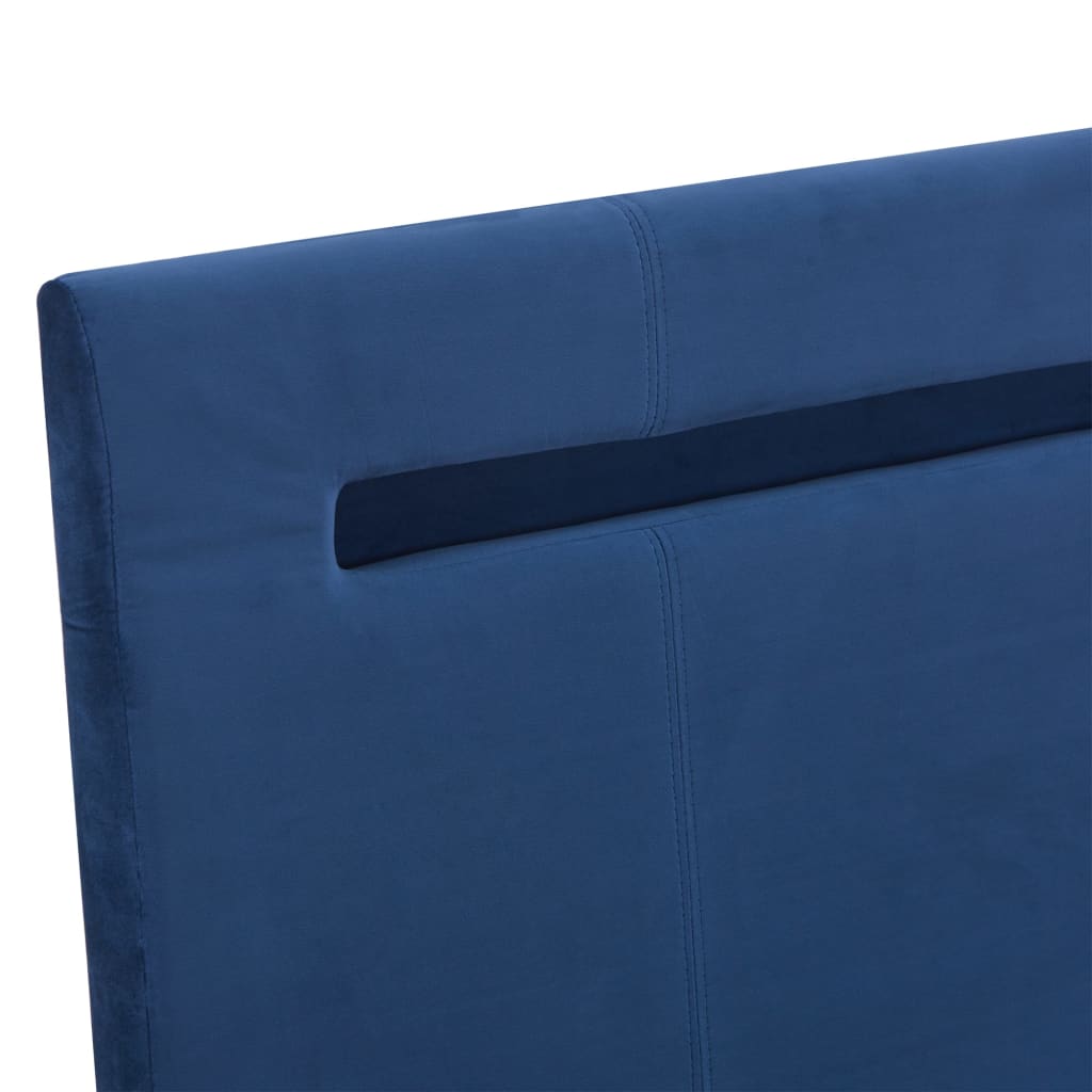 Giroletto con Luci LED Blu in Tessuto 180x200 cm - homemem39
