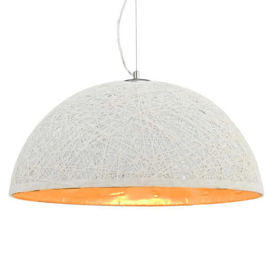 Lampadario da Soffitto Bianco e Oro Ø50 cm E27 - homemem39