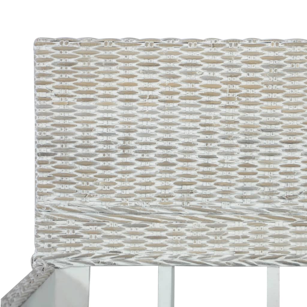 Giroletto Grigio in Rattan Naturale 140x200 cm - homemem39