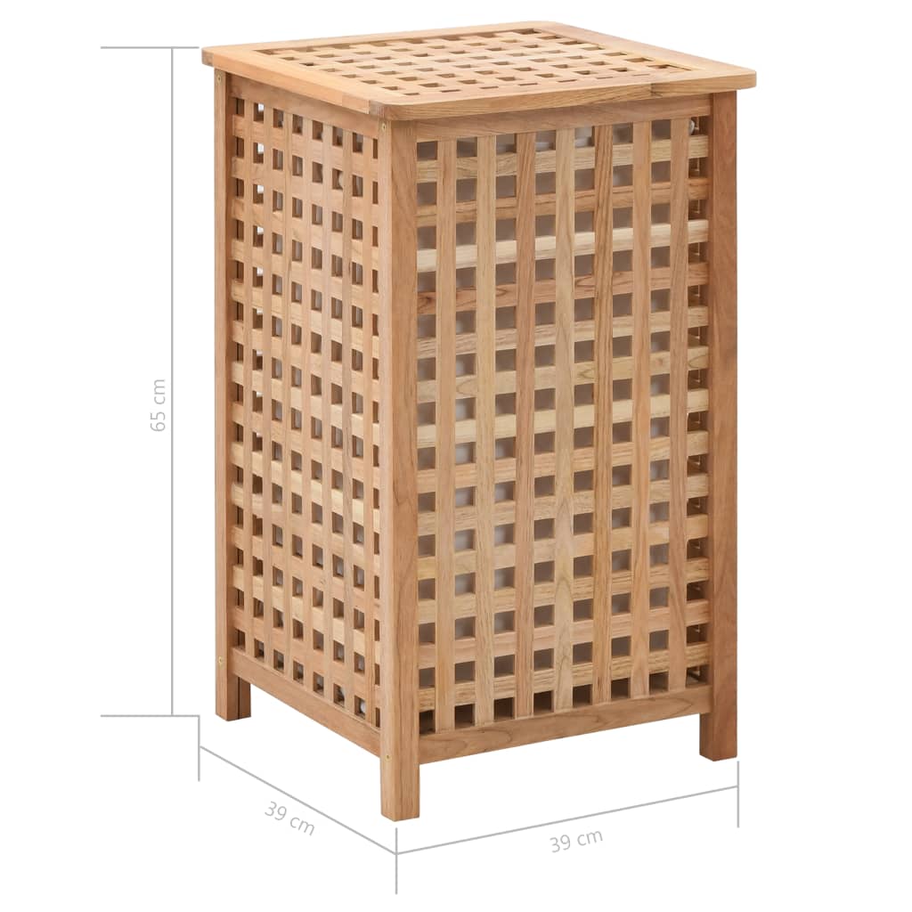 Portabiancheria 39x39x65 cm in Legno Massello di Noce - homemem39