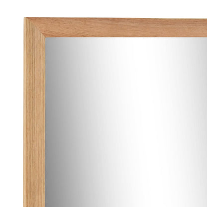 Specchio da Bagno 60x12x62 cm in Legno Massello di Noce - homemem39