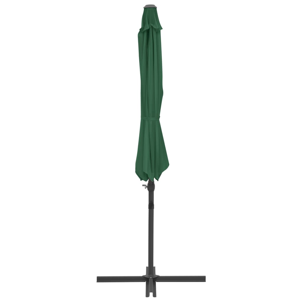 Ombrellone da Esterni con Base Portatile Verde - homemem39