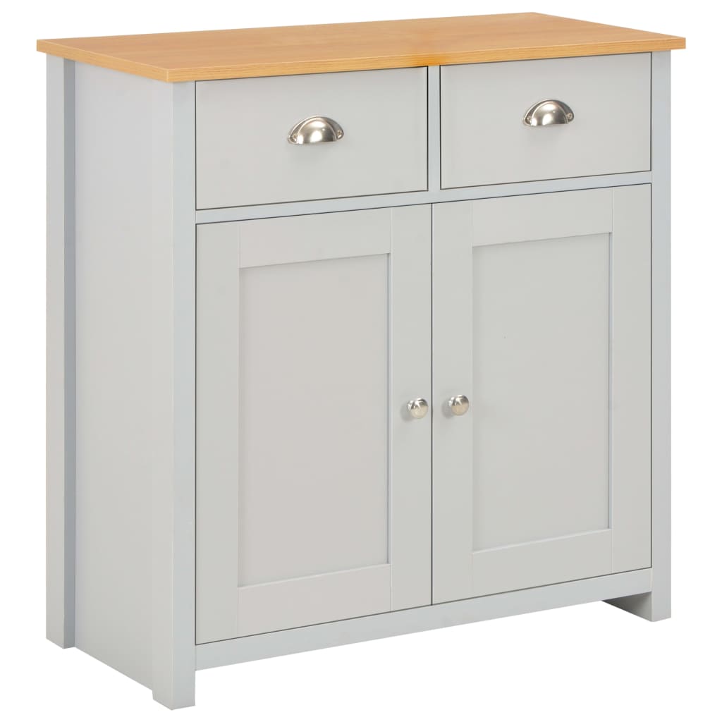 Credenza Grigia 79x35x81 cm - homemem39