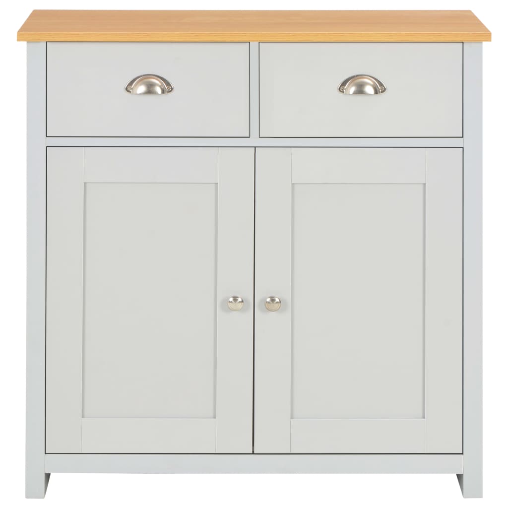 Credenza Grigia 79x35x81 cm - homemem39