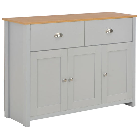 Credenza Grigia 112x35x81 cm - homemem39