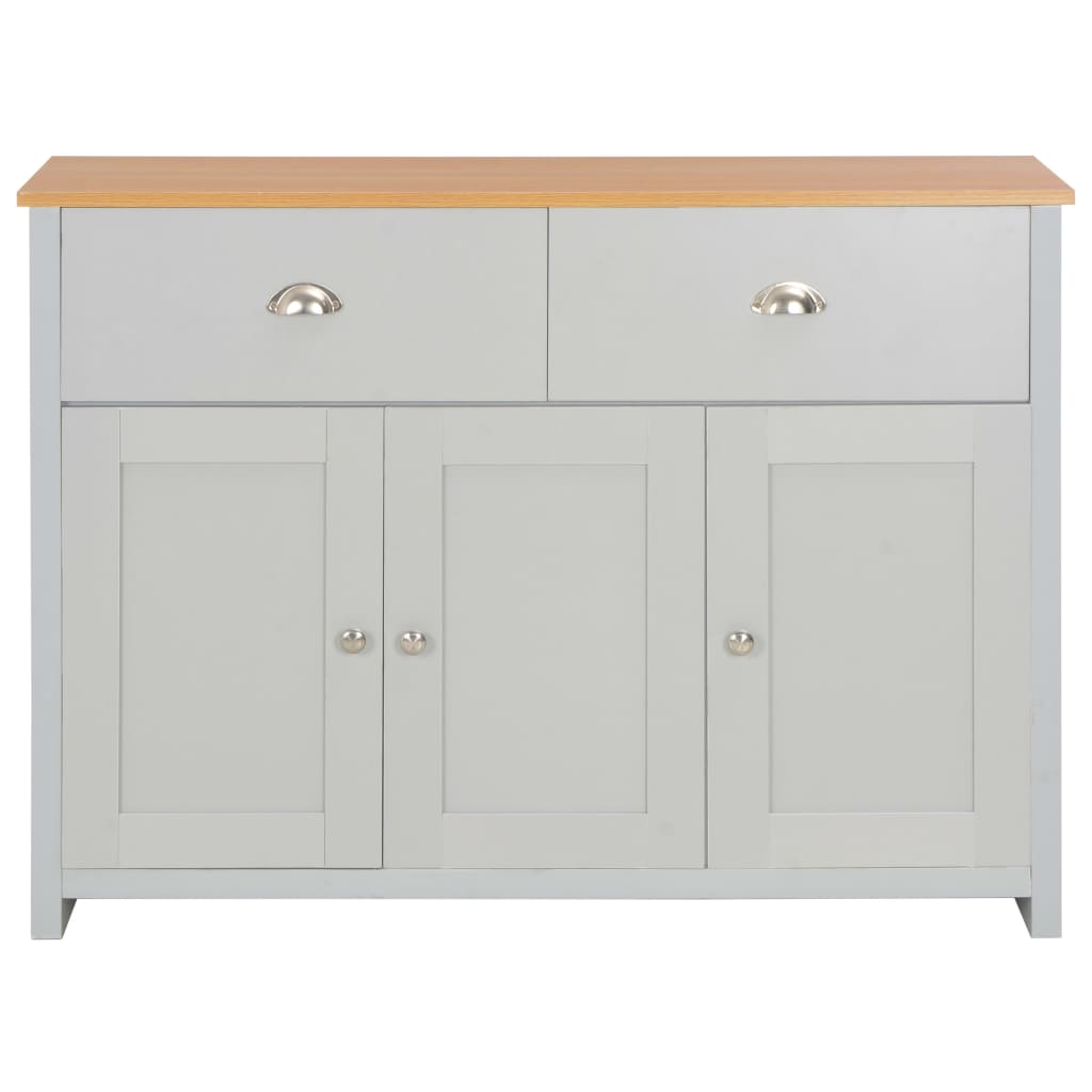 Credenza Grigia 112x35x81 cm - homemem39