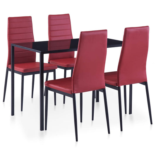 Set da Pranzo 5 pz Rosso Vino - homemem39