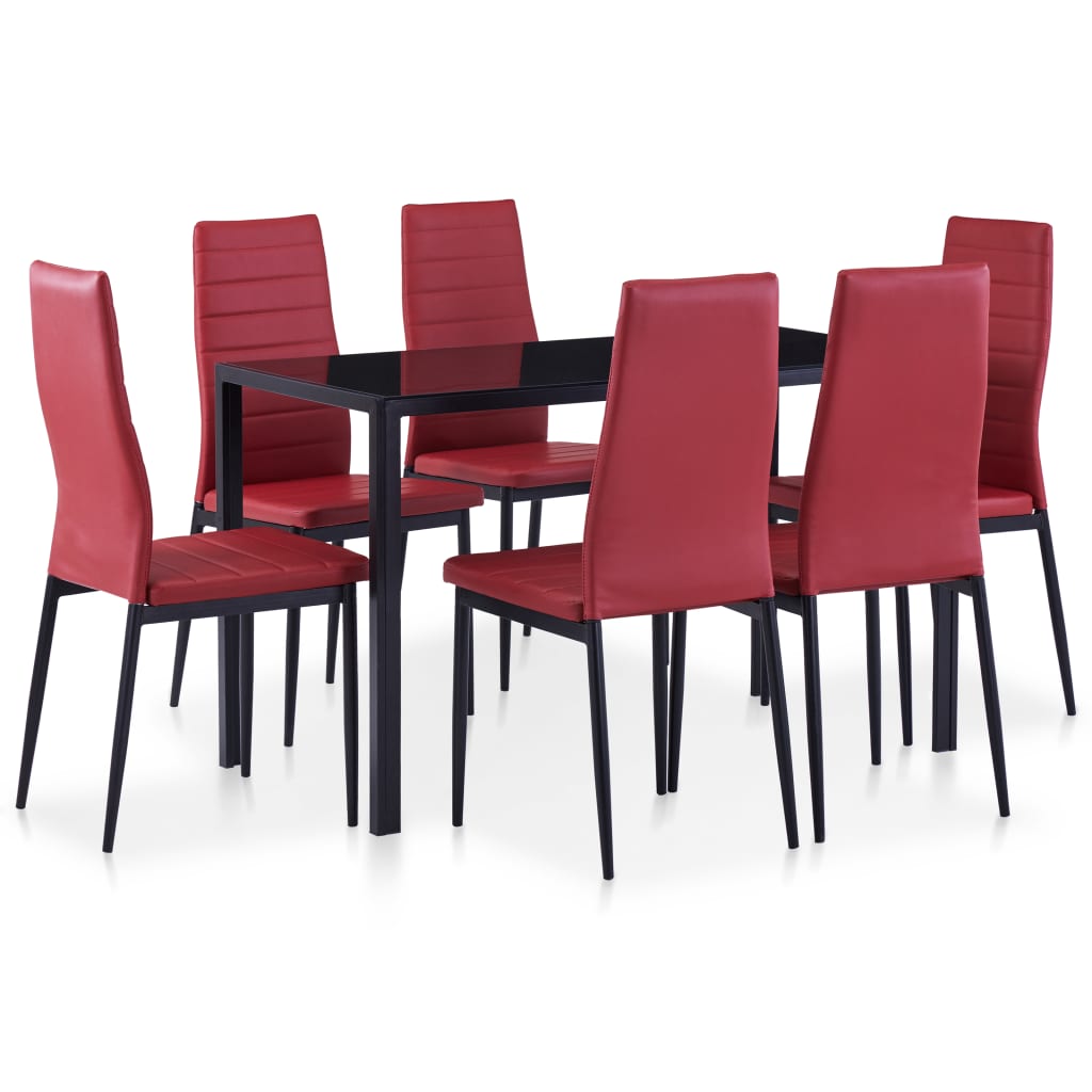 Set da Pranzo 7 pz Rosso Vino - homemem39